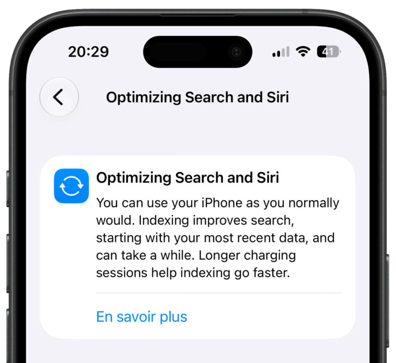 iOS 27 Beta 3 Nouvelle Indexation