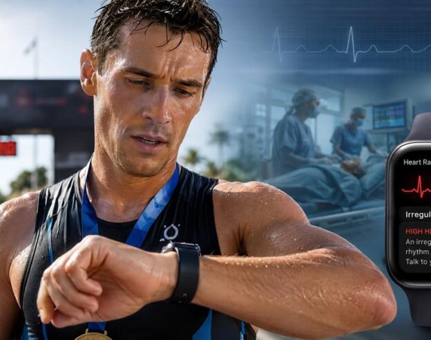 Image Apple Watch : l&rsquo;ECG intégré alerte un triathlète d&rsquo;une grave maladie cardiaque