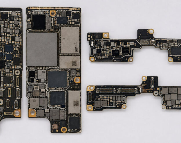 Image iPhone Ultra pliable : la carte mère se dévoile en photos et vidéo