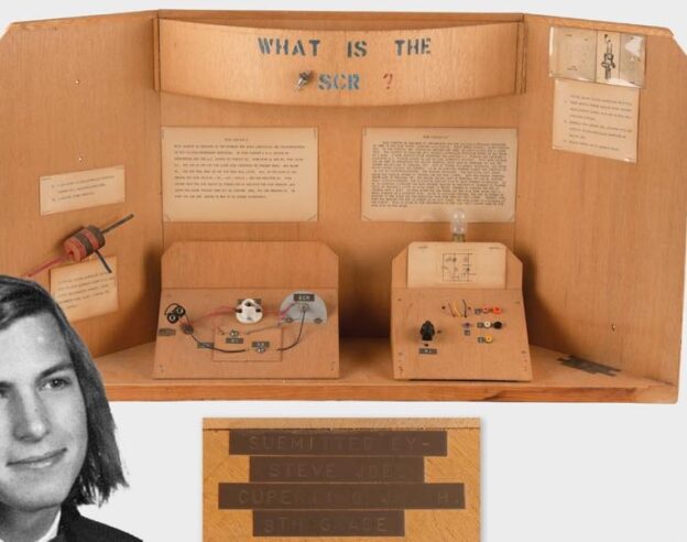 Image Steve Jobs : son projet scientifique de collège est mis aux enchères !