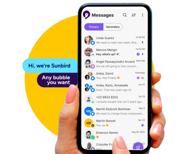 Image iMessage est disponible sur Android avec Sunbird
