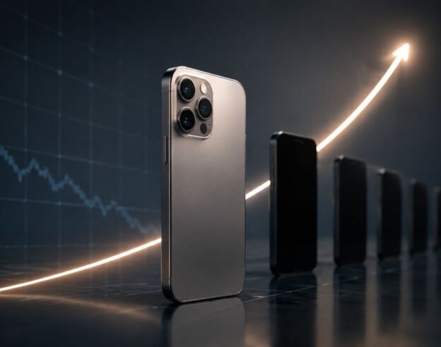 Image L&rsquo;iPhone progresse de 14,9 % sur un marché mondial en baisse de 7,4 %