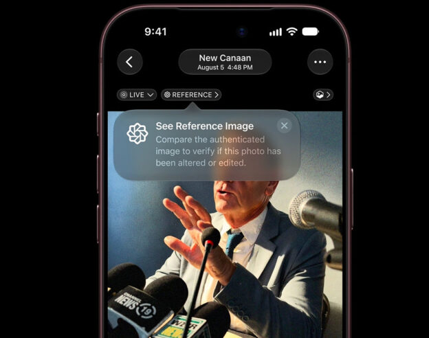 Image Apple détaille Reference Image qui authentifie une photo d&rsquo;iPhone
