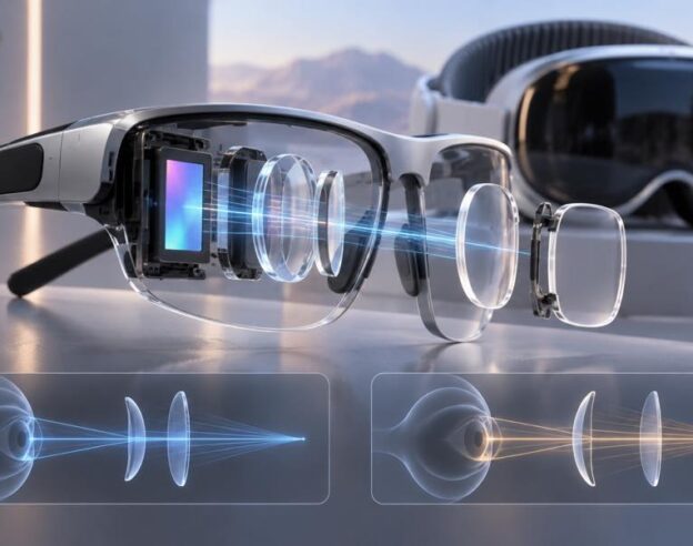 Image Brevet : Apple imagine des lunettes connectées capables d&rsquo;intégrer une partie de la correction visuelle