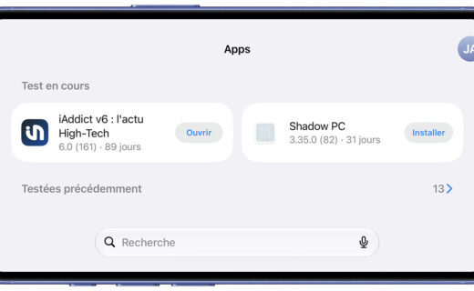 TestFlight Application iPhone Mode Paysage