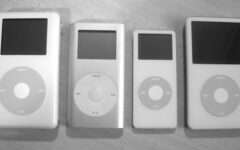 iPod mini et iPod nano de première génération au sein de la gamme iPod de 2005