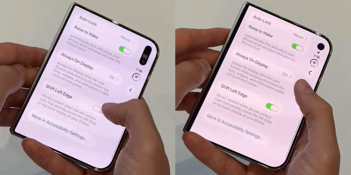 iPhone Duo Fausse Bordure Artificielle