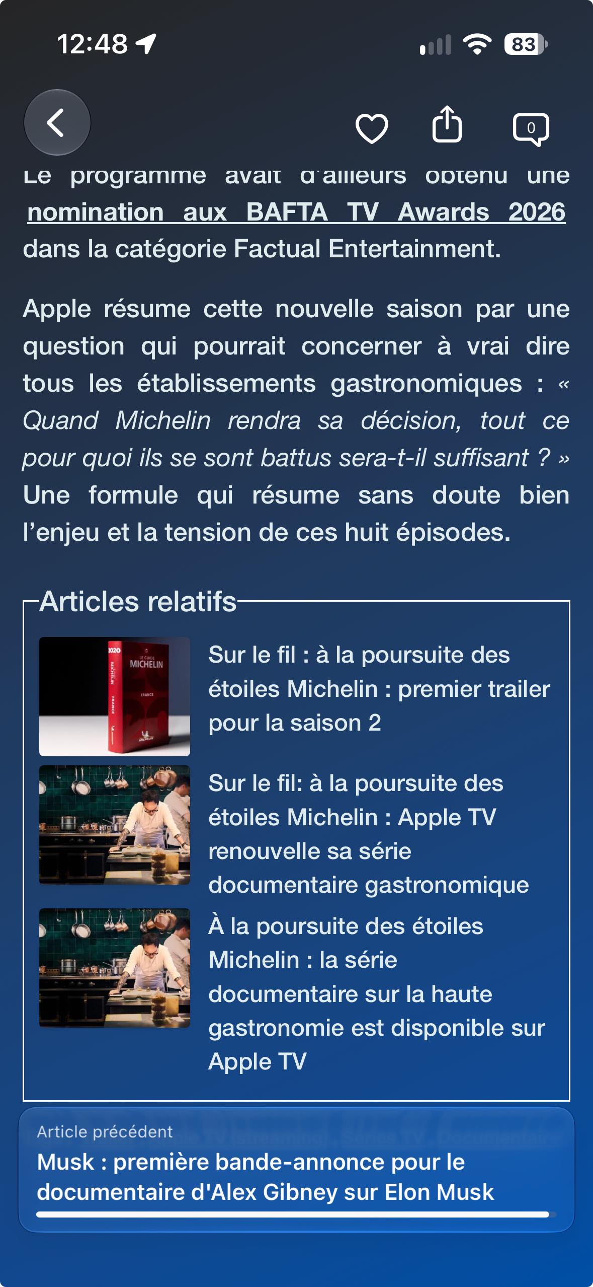 Navigation verticale entre les articles dans iAddict 6