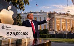 Apple salle de bal Trump