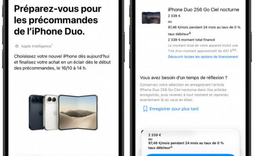 Vous pouvez maintenant préparer la précommande de l’iPhone Duo
