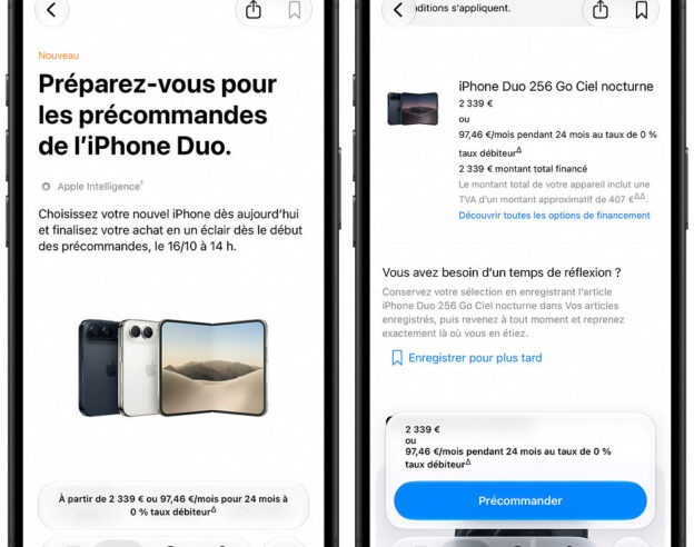 image de l'article Vous pouvez maintenant préparer la précommande de l&rsquo;iPhone Duo