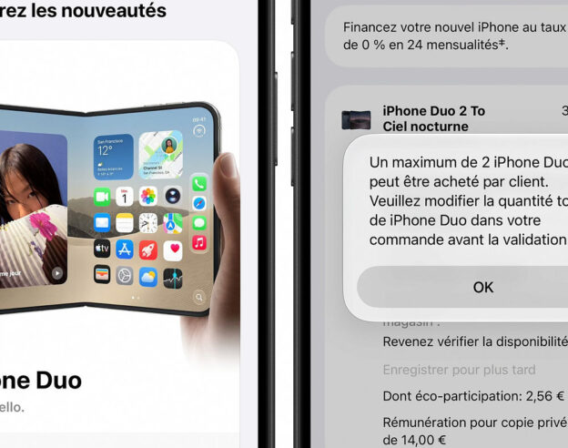 image de l'article Apple limite l&rsquo;achat d&rsquo;iPhone Duo à deux exemplaires par client